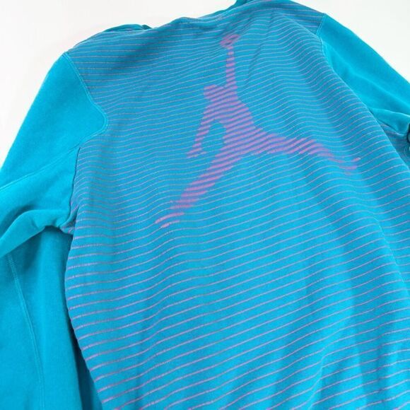 Jordan Sweater women’s XL Teal crewneck retro Long-Sleeve Pullover jumpman - Picture 2 of 10